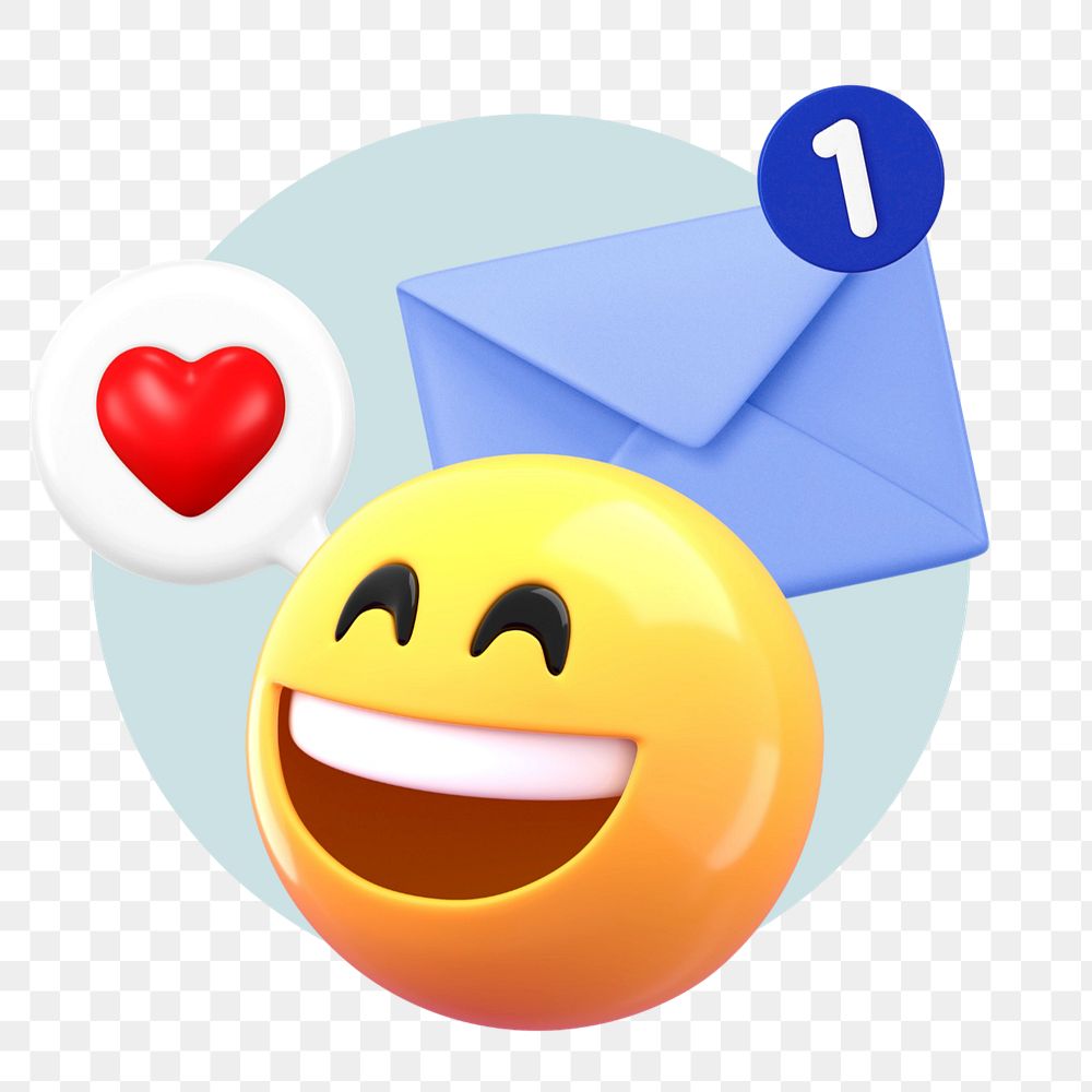 Online dating emoticon 3D sticker