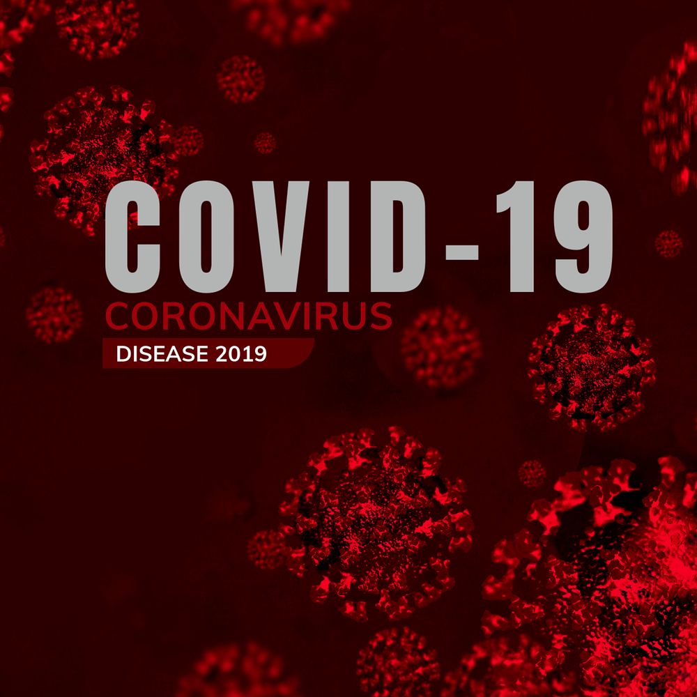 Covid-19 pandemic Instagram post template, editable design