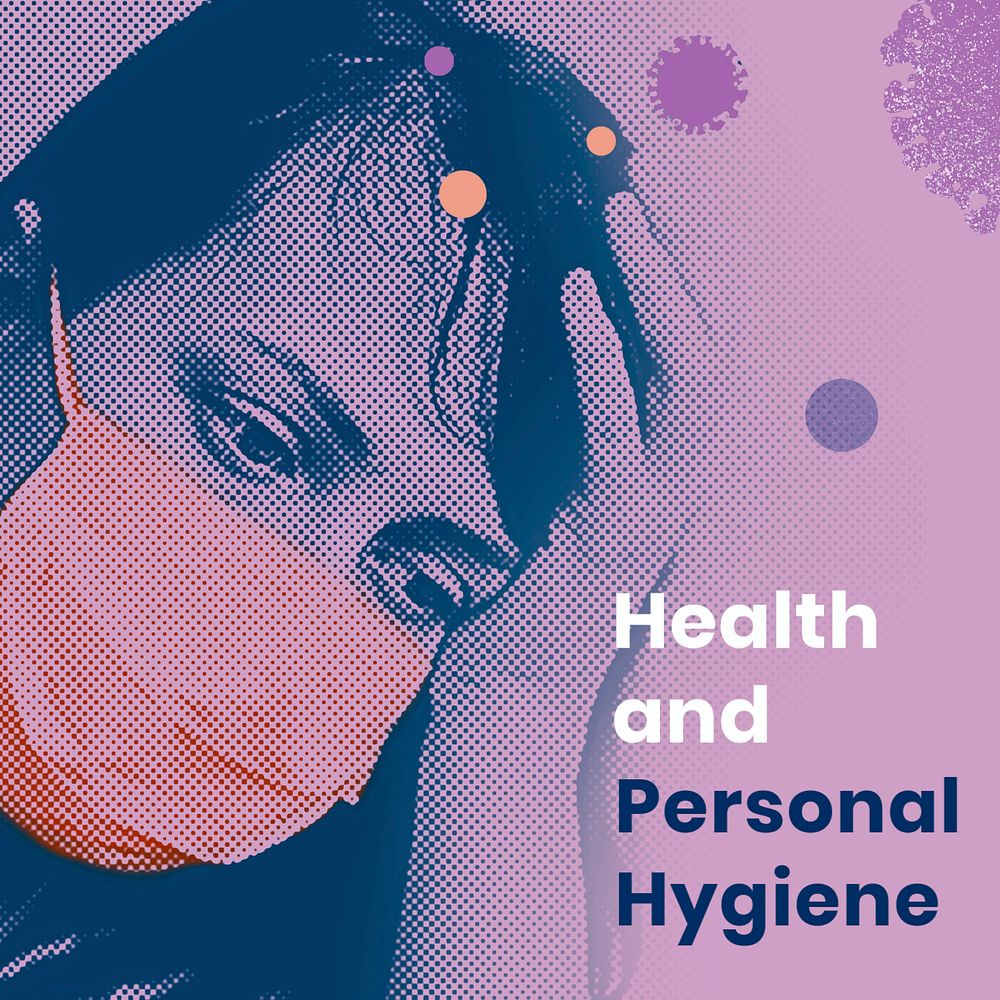 Personal hygiene Instagram post template, editable design