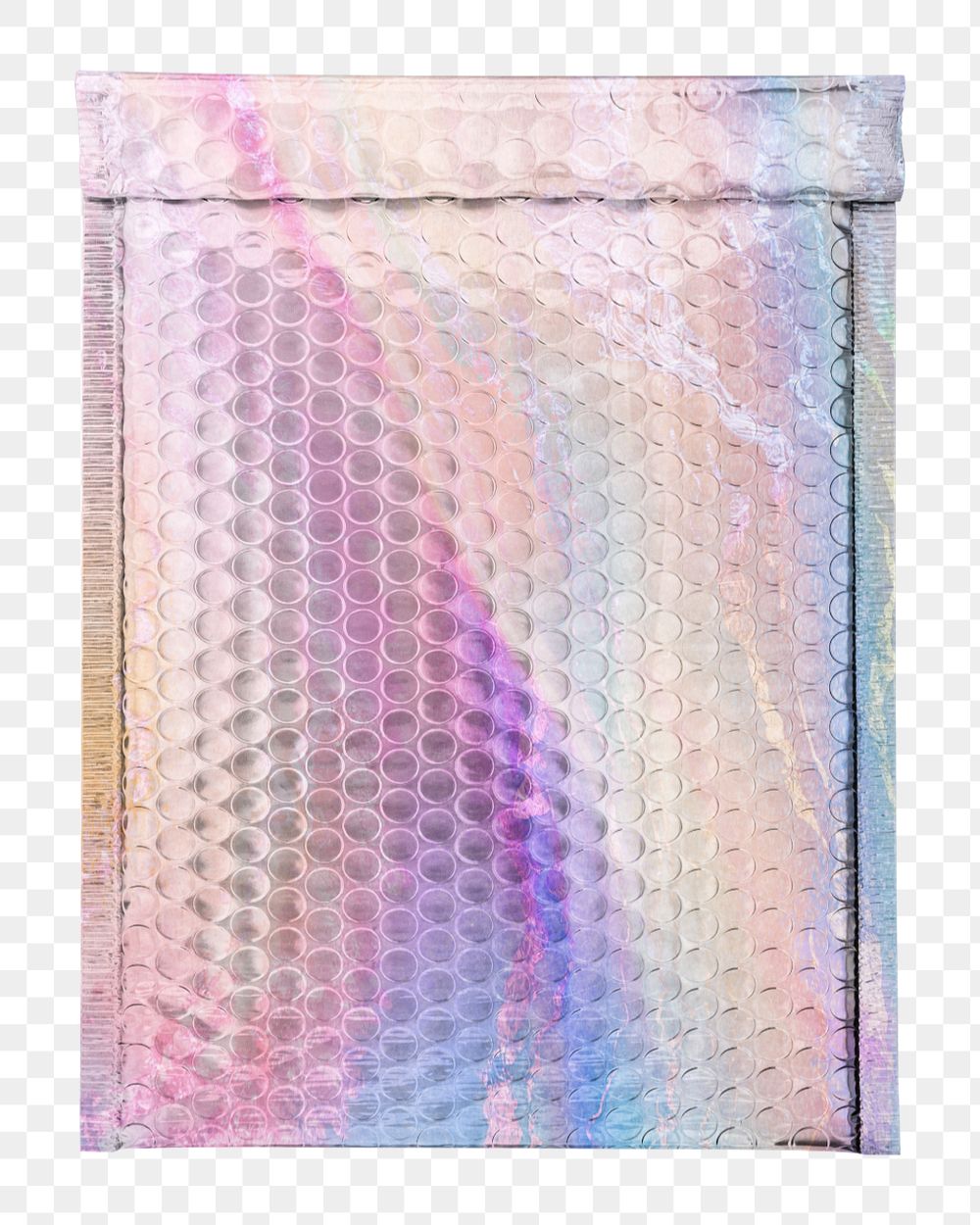 Bubble wrap bag mockup element, customizable design