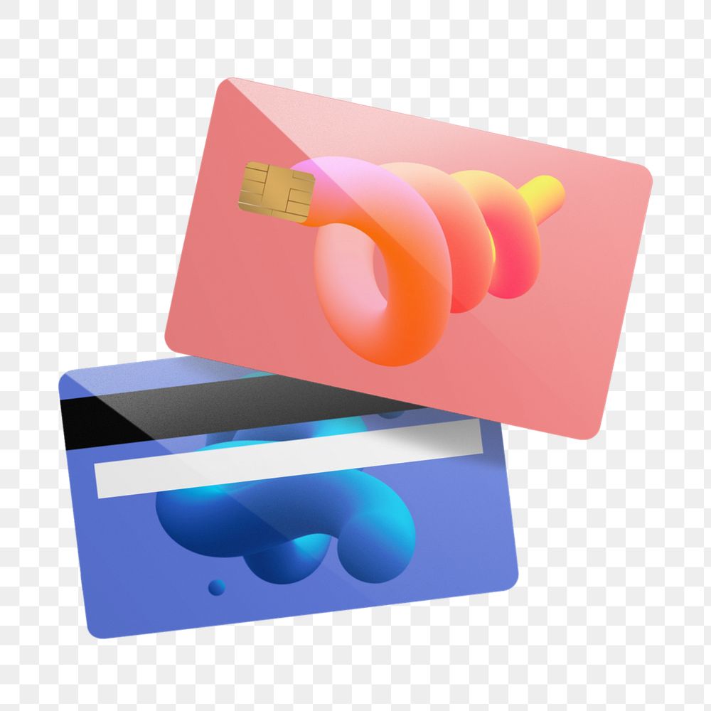 Abstract credit card editable mockup element