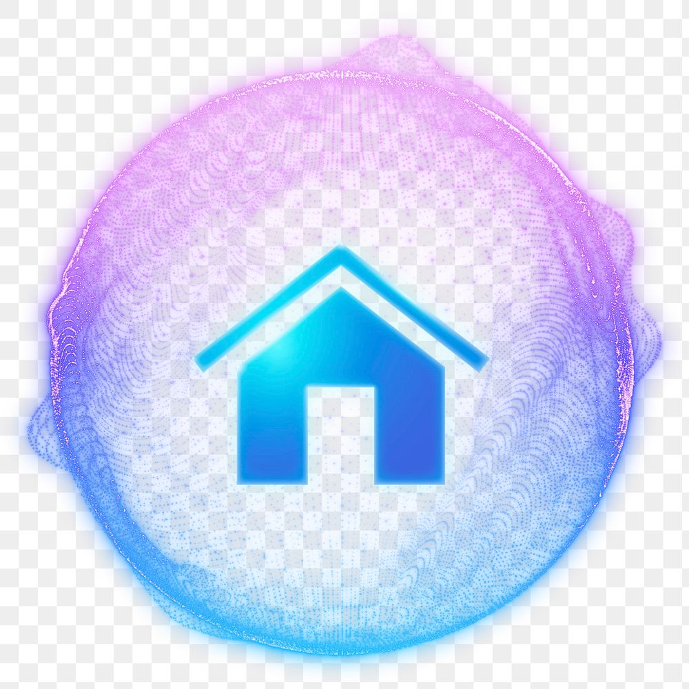 Home bubble symbol png element, digital remix, editable design