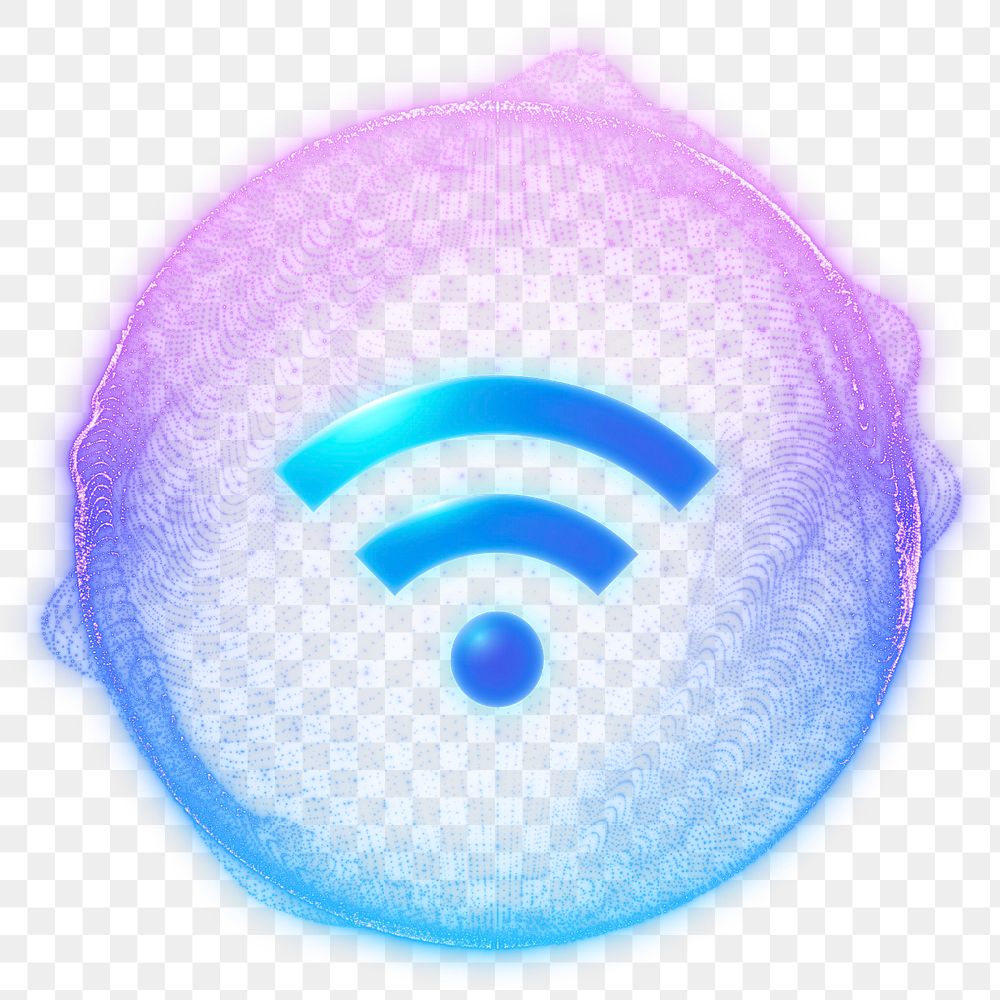 Wifi network png element, editable digital remix design