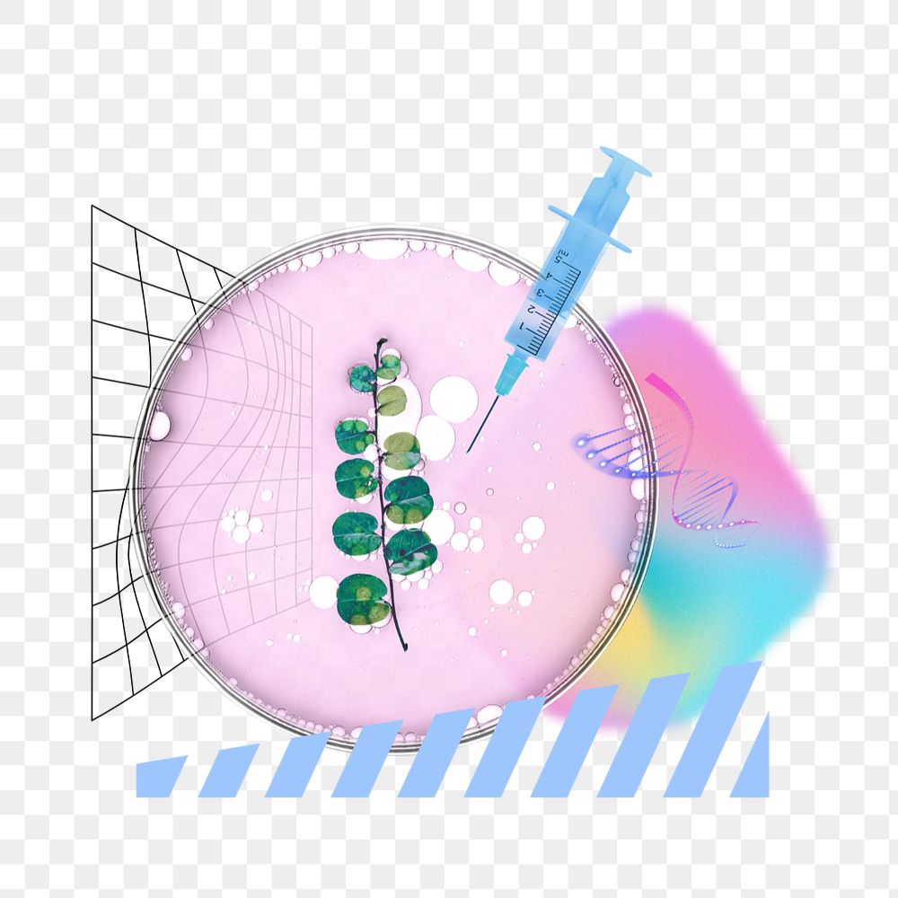 Genetically modified organism png, biology experiment remix, editable design