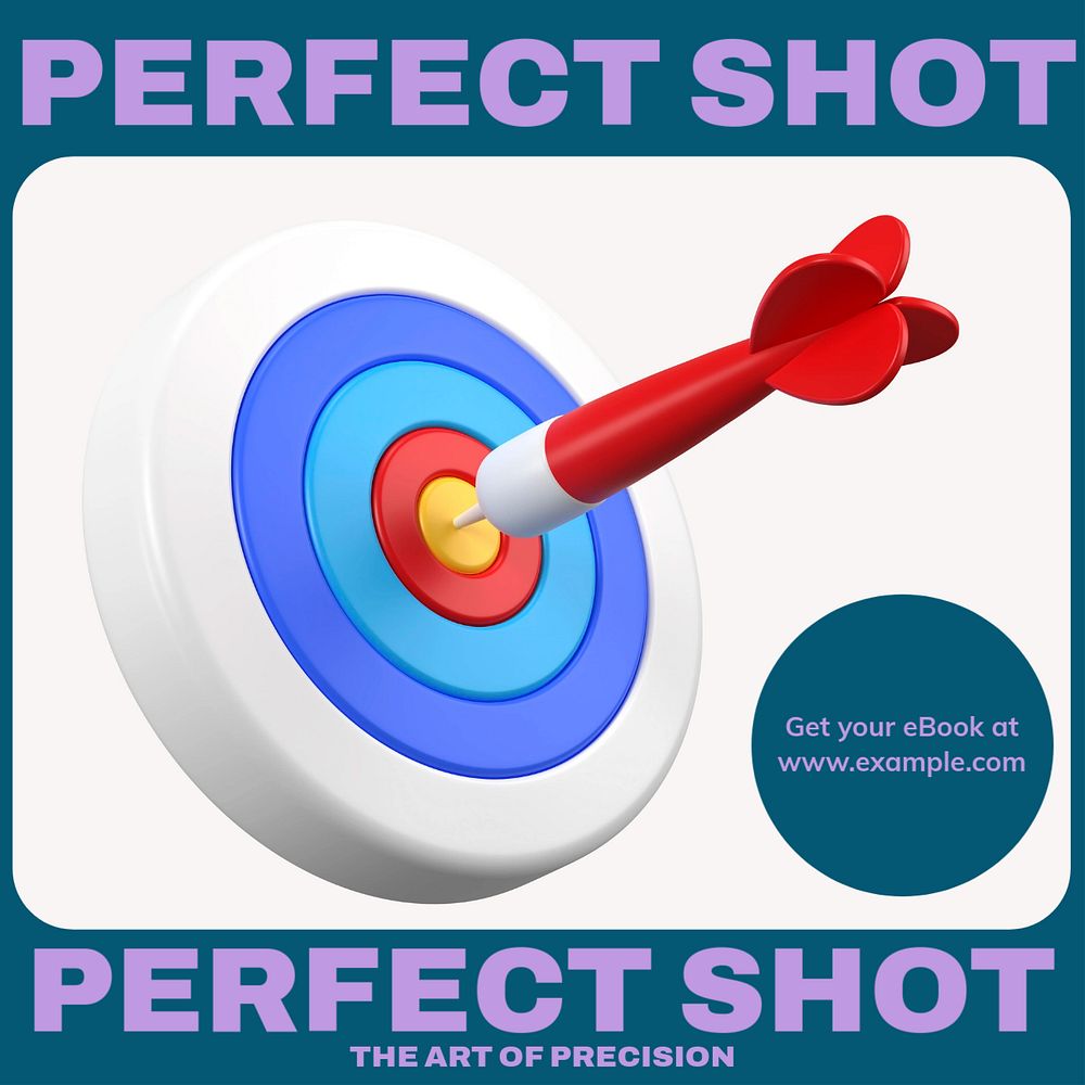 Perfect shot Instagram post template, editable design