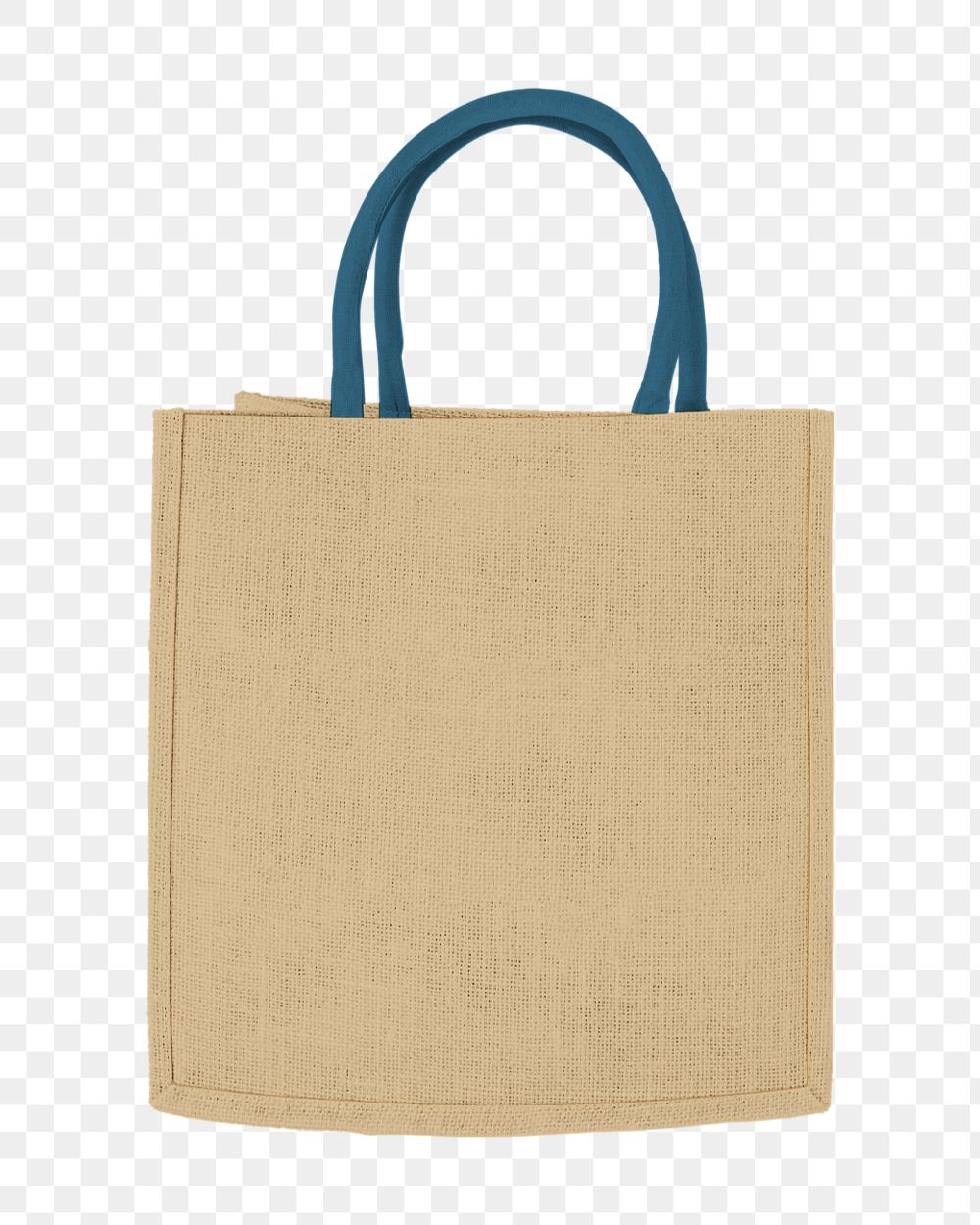 Jute bag png mockup element, editable eco product design