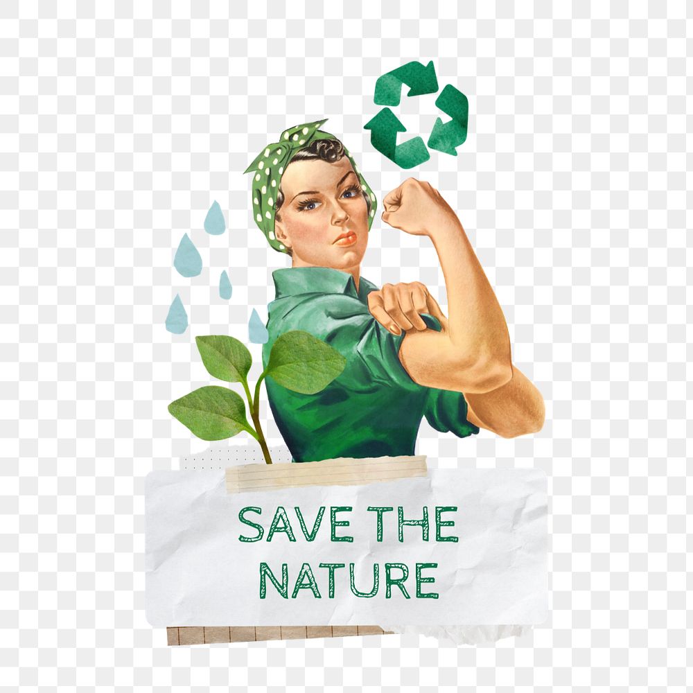 Save the nature png word editable collage art. Remixed by rawpixel.