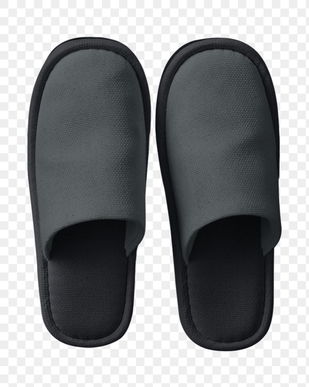 Hotel room slippers mockup, editable design