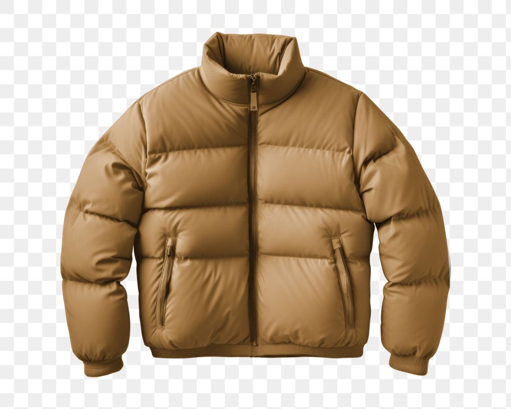 Puffer jacket  editable mockup element, winter apparel 