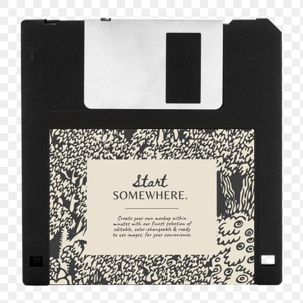 Floppy disk  editable mockup element