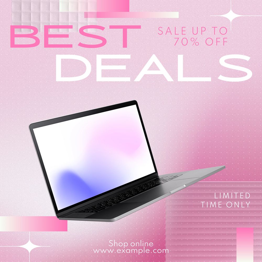 Best deals Facebook post template, editable design