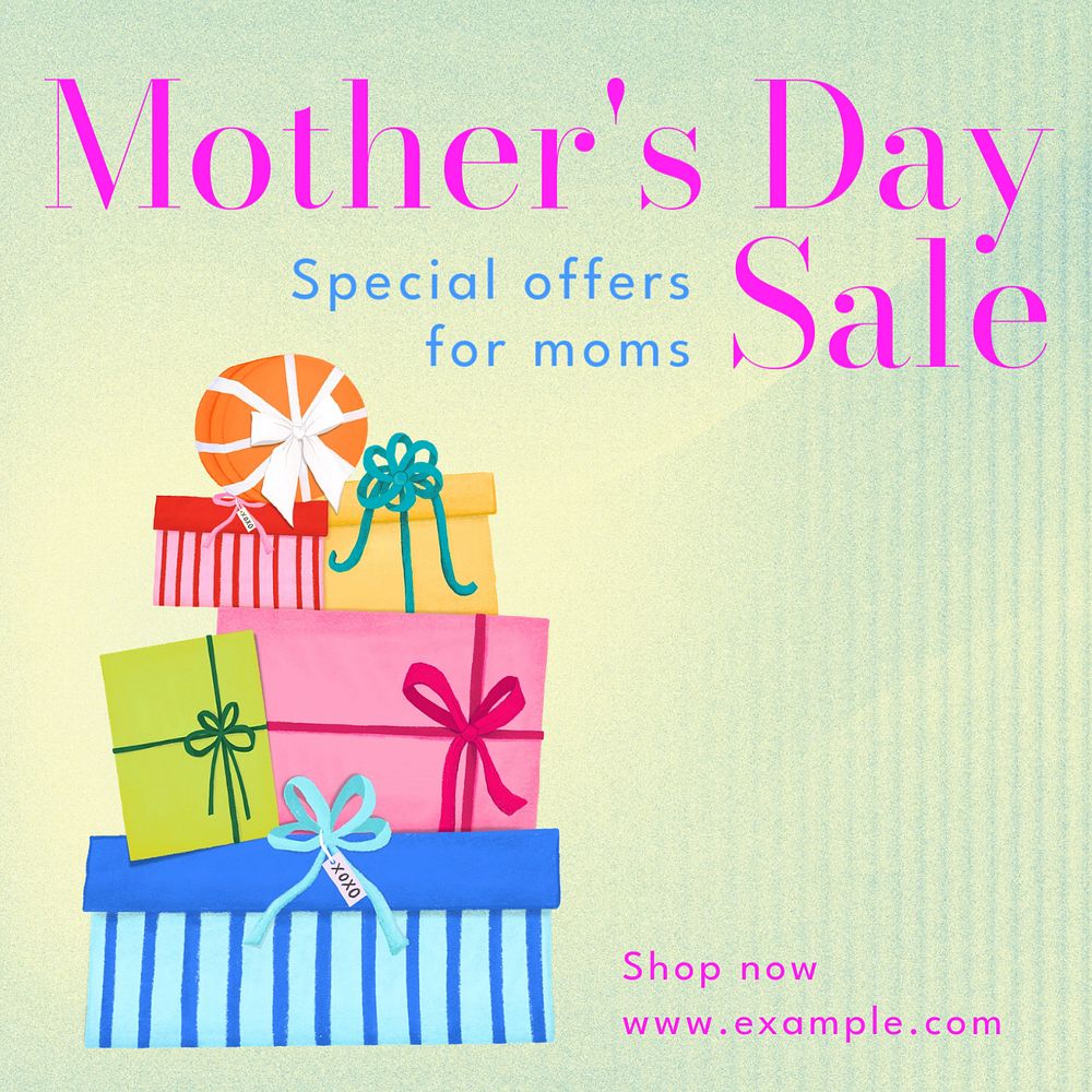 Mother's Day sale  Instagram post template, editable text