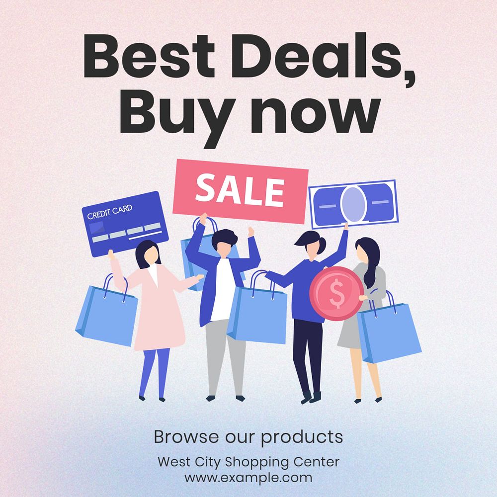 Best deals Instagram post template