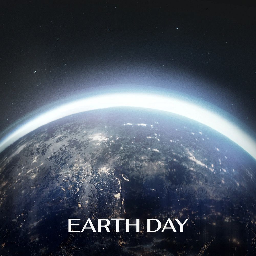 Earth Day Instagram post template, editable text