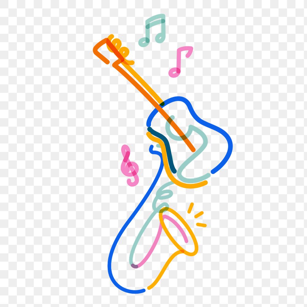 Musical instruments doodle remix, editable design