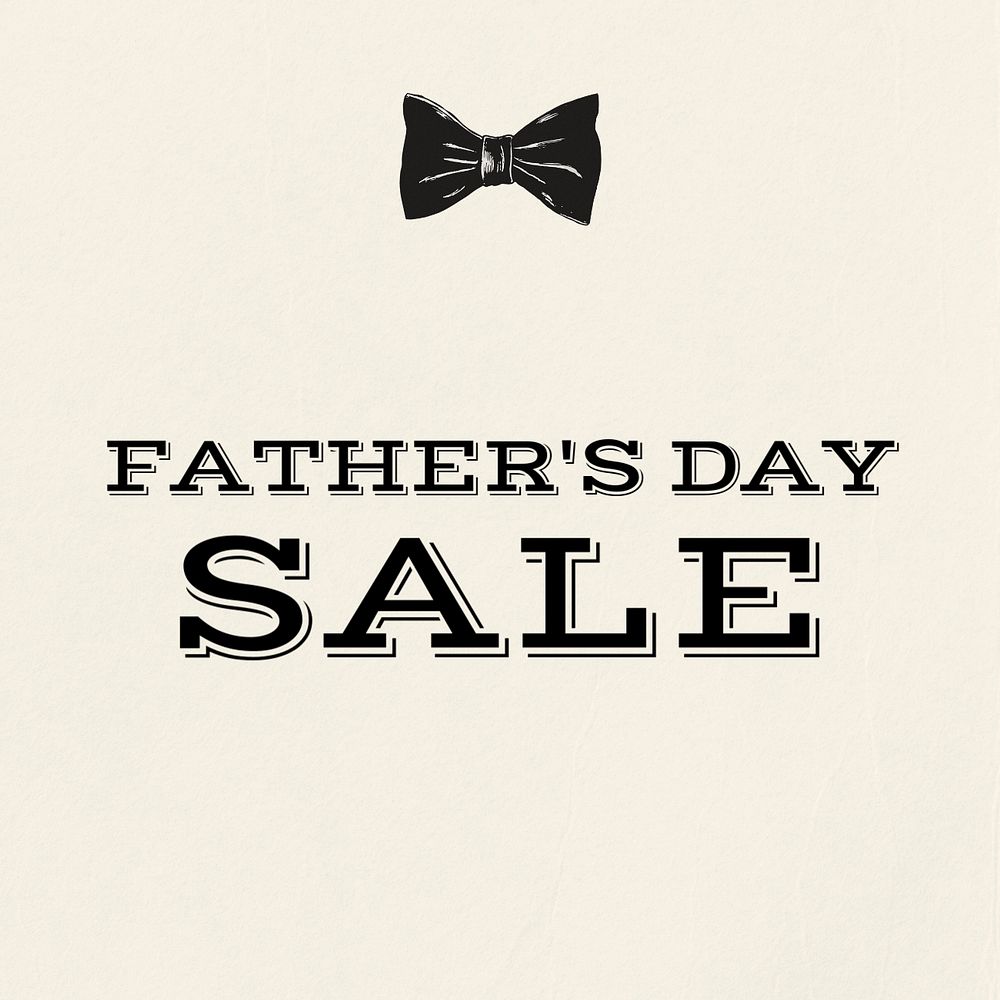 Fathers day sale Instagram post template, editable text