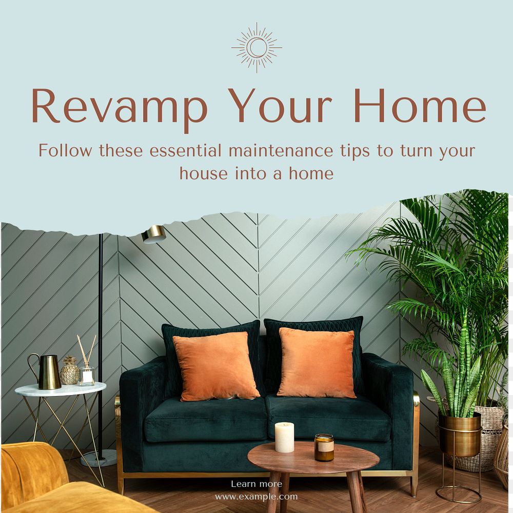 Revamp your home Instagram post template, editable text