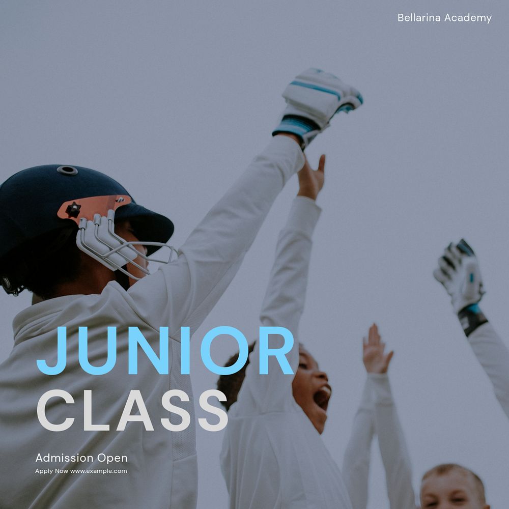 Junior class Instagram post template, editable text