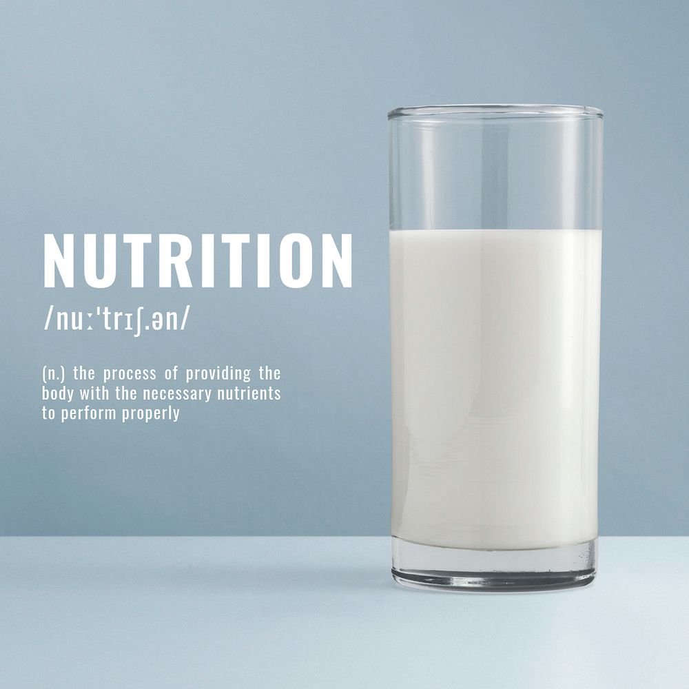 Food nutrition Instagram post template, editable text