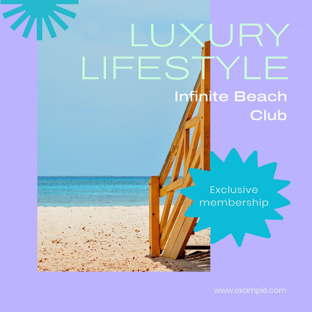 Luxury lifestyle Instagram post template, editable text