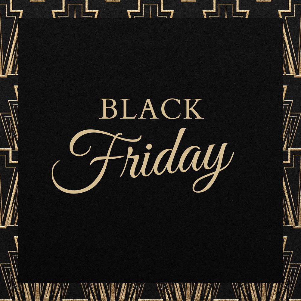 Black Friday Instagram post template, editable design