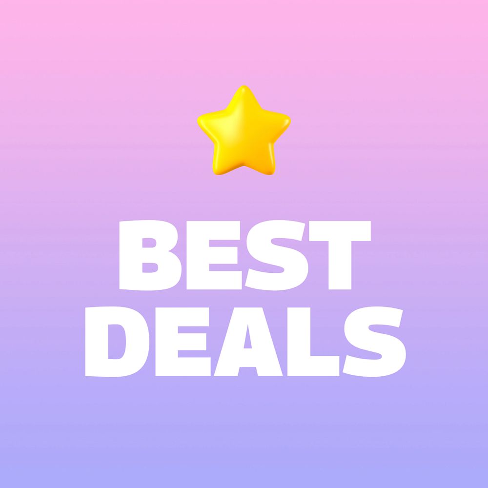 Best Deals Instagram post template, editable design