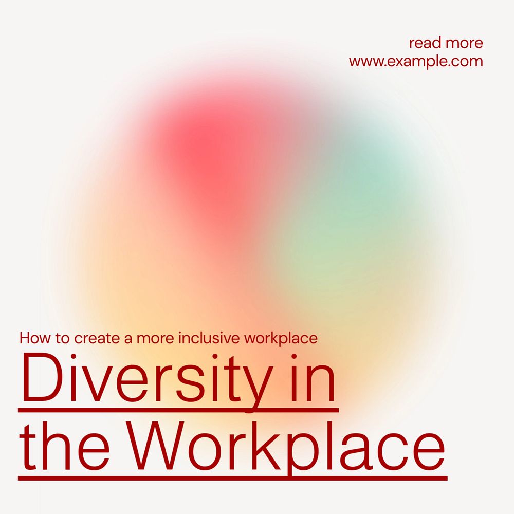 Workplace diversity Instagram post template, editable design