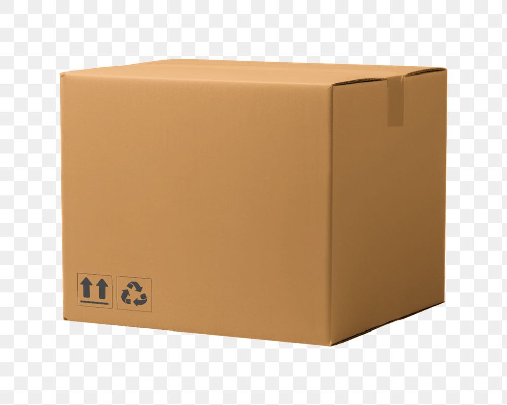 Cardboard box  editable mockup element, packaging 