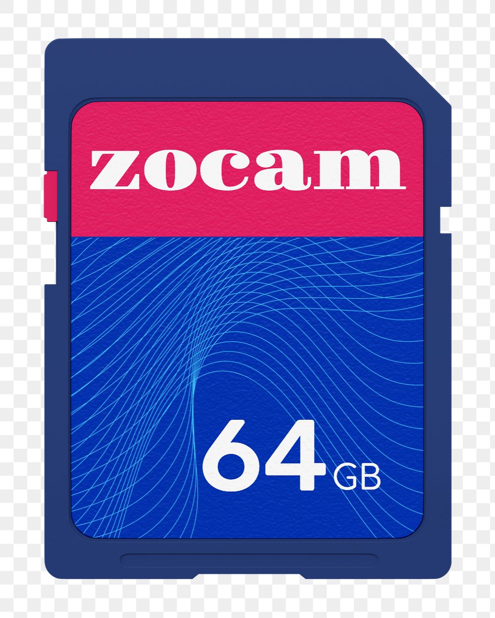 Memory card editable mockup element, digital product design