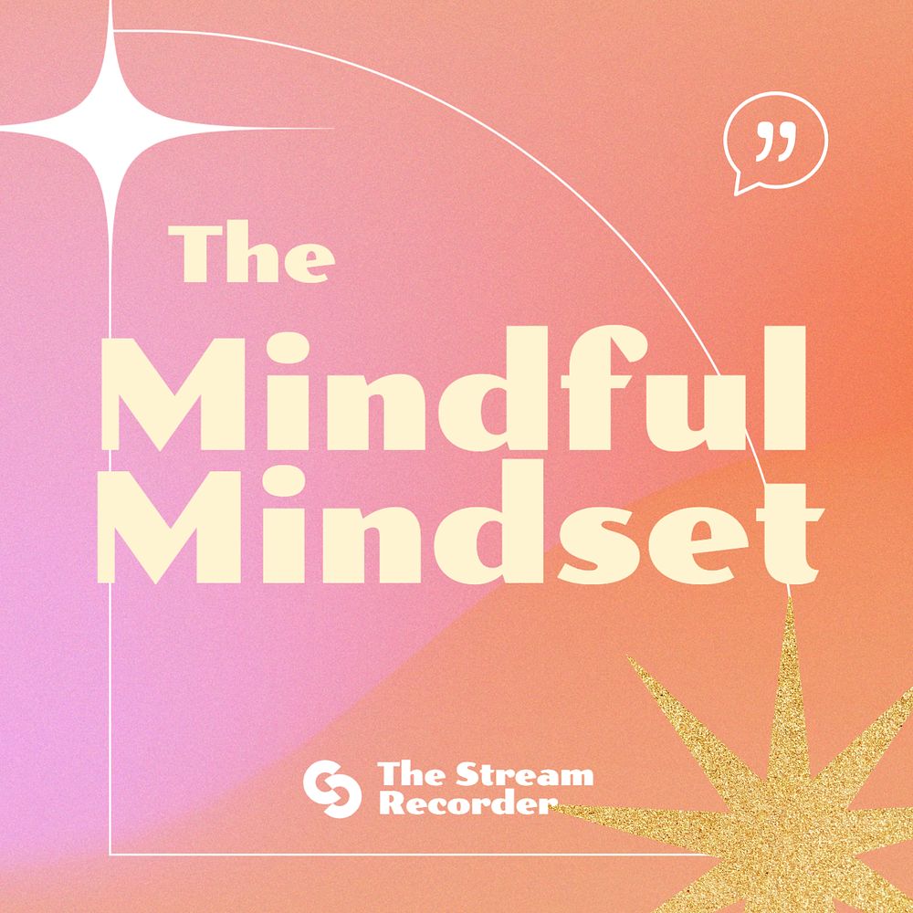 Mindfulness podcast cover template