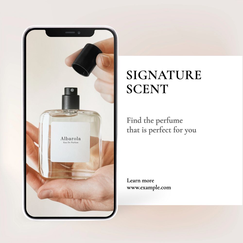 Perfume Instagram post template