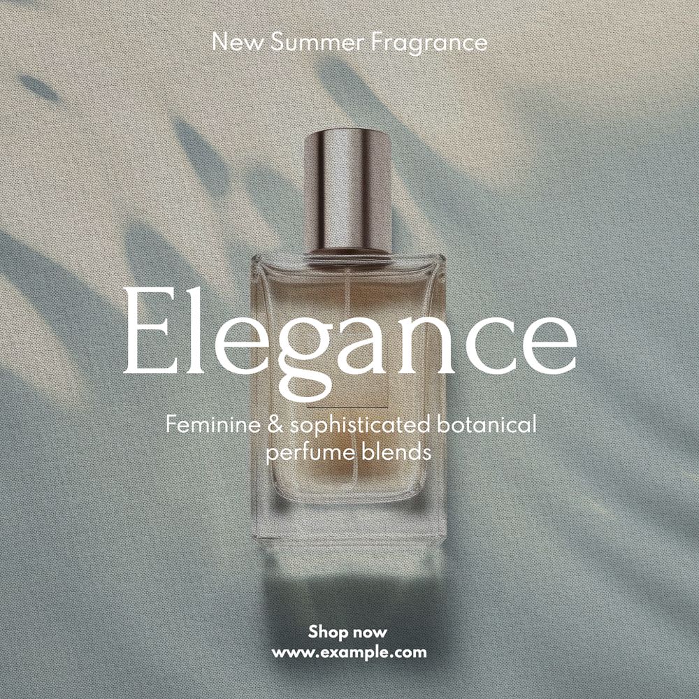 Summer fragrance Instagram post template