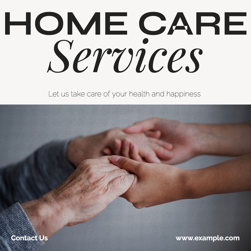 Home care services Instagram post template