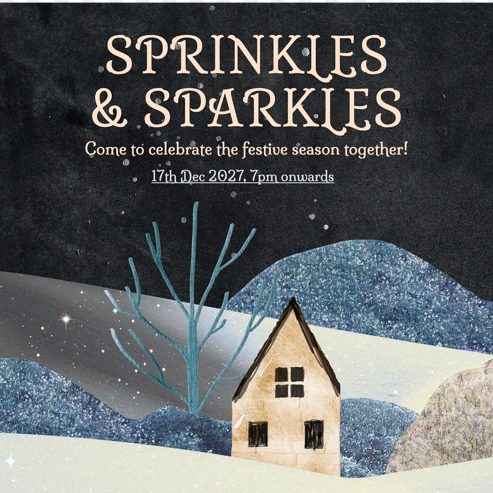 Sprinkles & sparkles festival Instagram post template