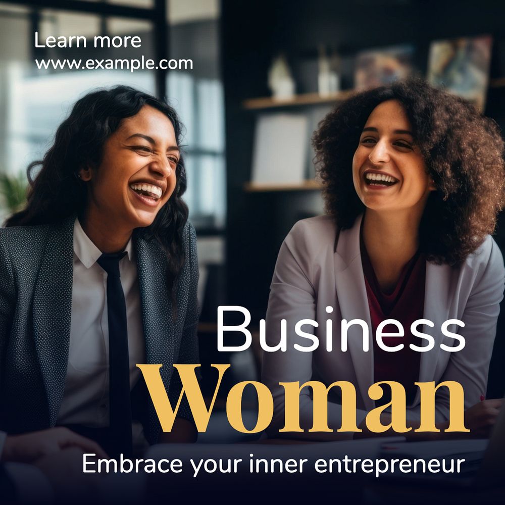 Business women Instagram post template