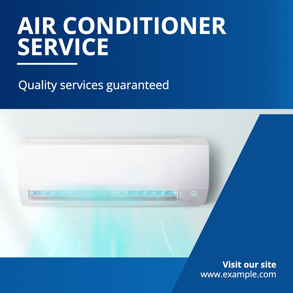 Air conditioner service Instagram post template