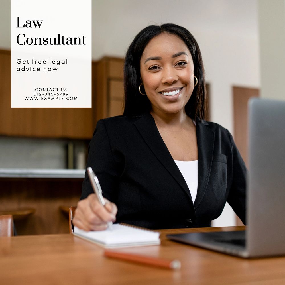 Law consultant Instagram post template