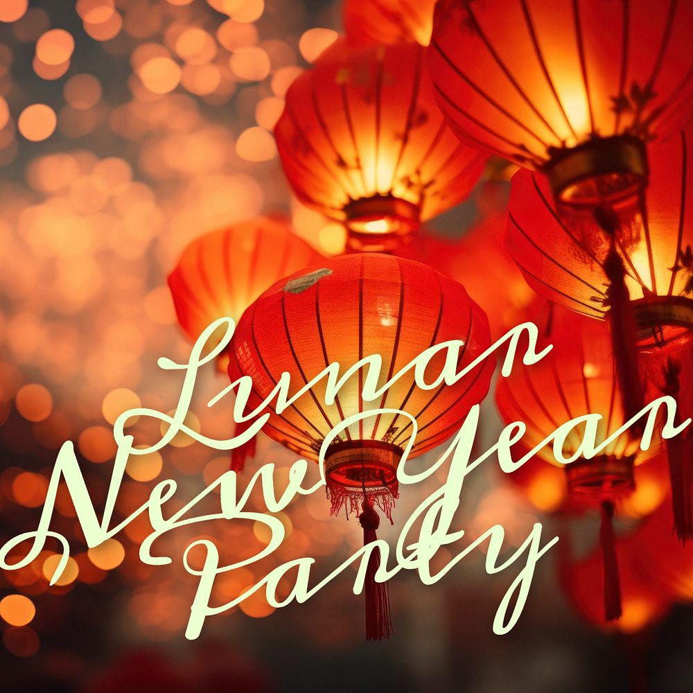 Lunar New Year Instagram post template