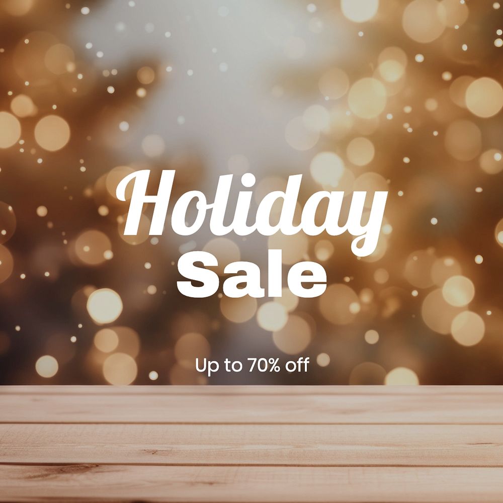 Holiday sale Instagram post template