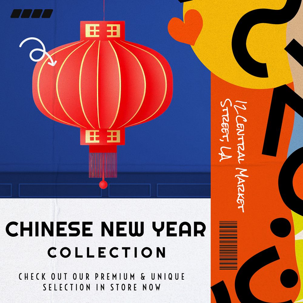 Chinese New Year Instagram post template