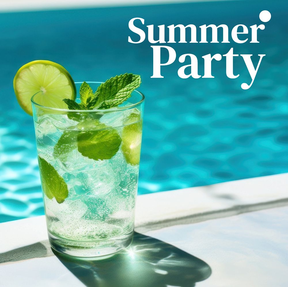 Summer party Instagram post template