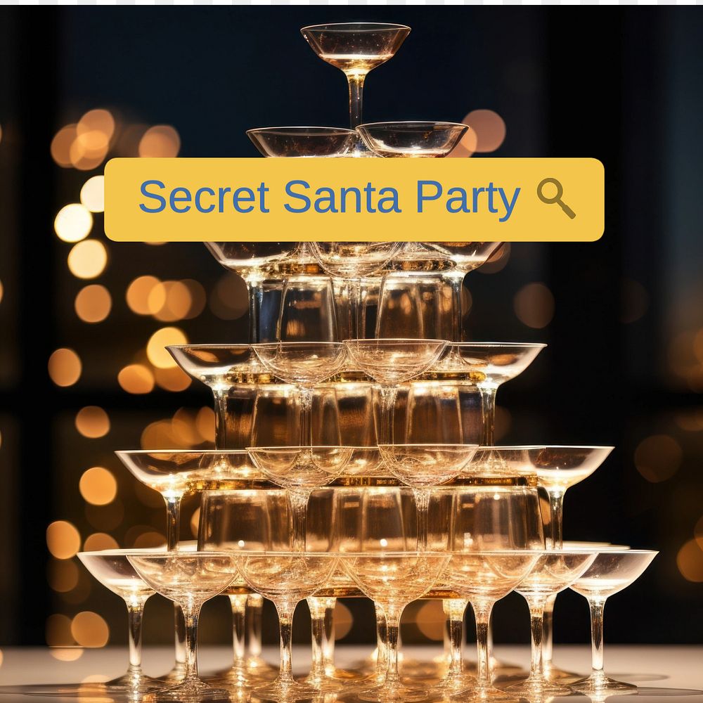 Secret Santa party Instagram post template