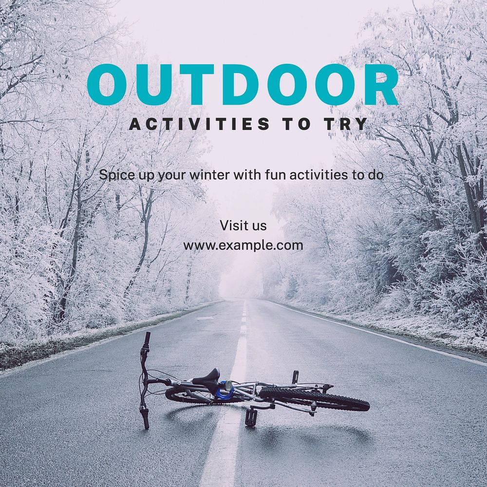 Outdoor activities Instagram post template