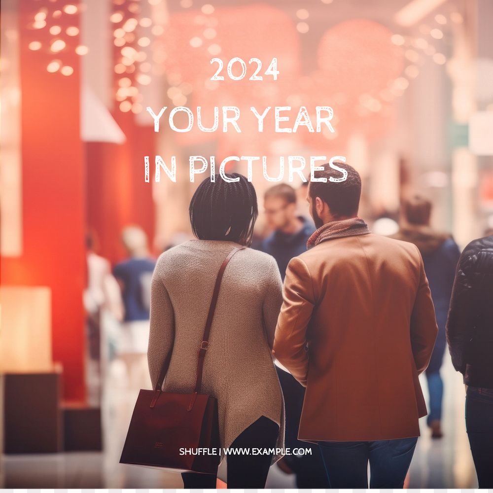 Year in picture Instagram post template