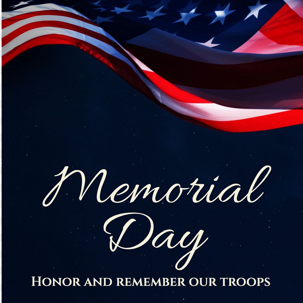 Memorial day Instagram post template