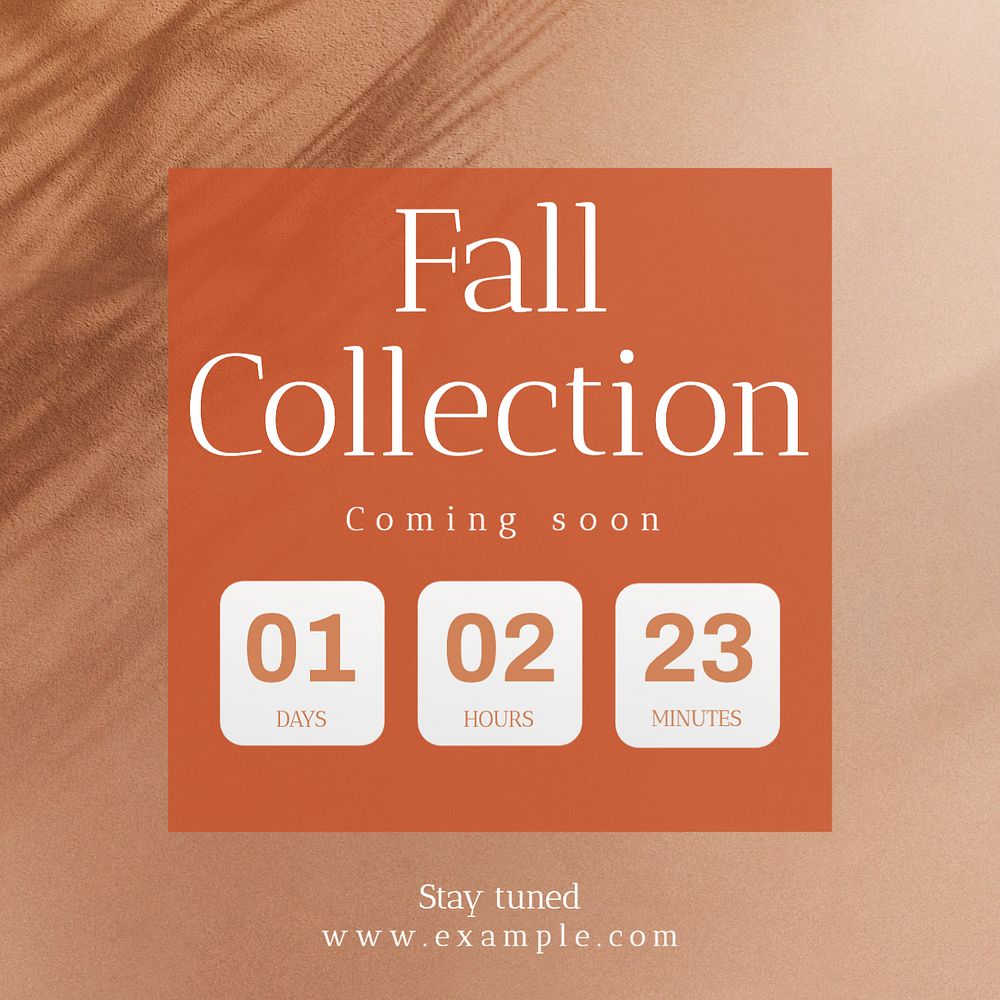 Fall collection Instagram post template