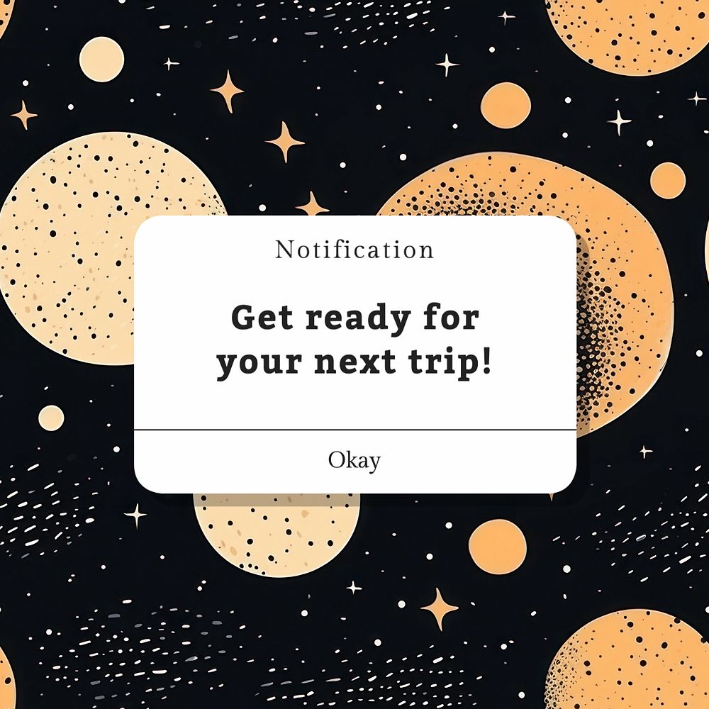 Travel reminder Instagram post template