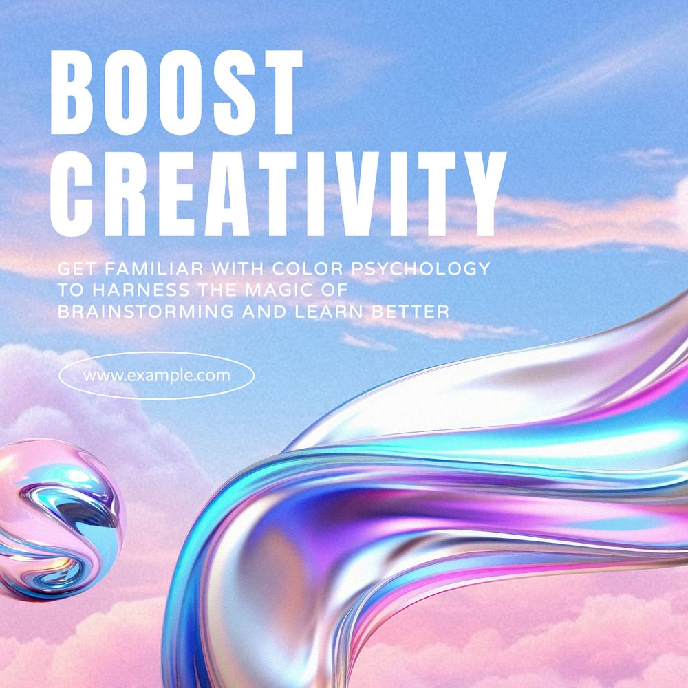 Boost creativity Instagram post template