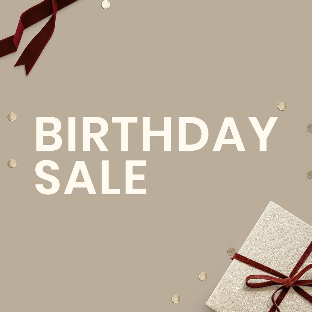 Birthday sale Instagram post template