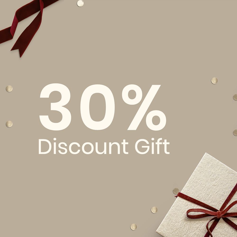 Discount Gift Instagram post template